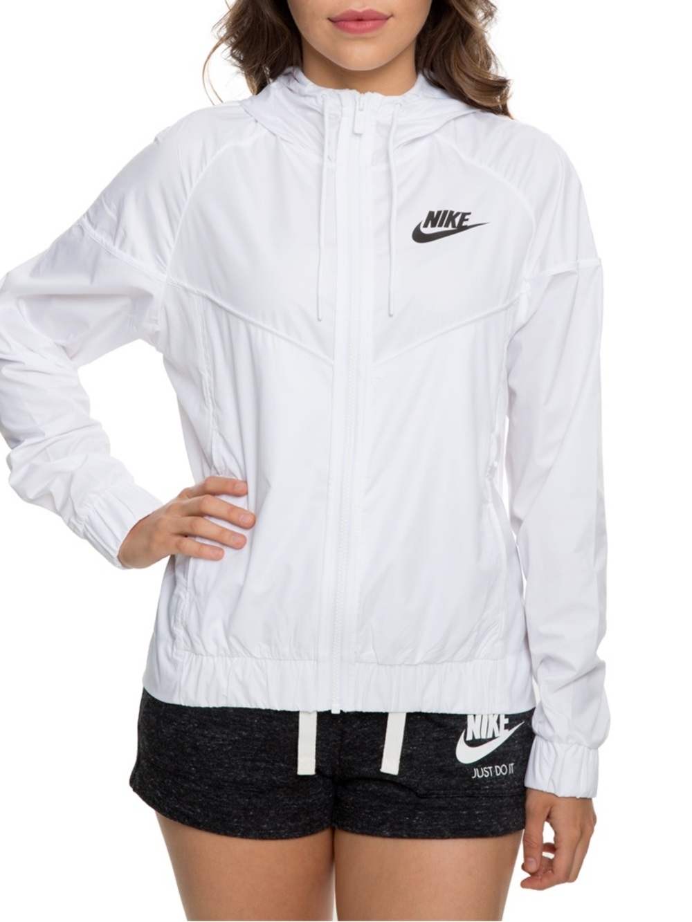 Nike windrunner jacket white windbreaker athleisure women’s XL 883495-101